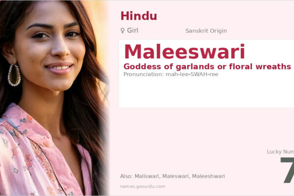 Maleeswari Meaning — Sanskrit Origin, Girl Name & Details (2025)