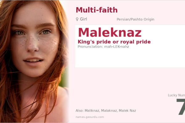 Maleknaz Name Meaning — Origin, Gender & Details (2025)