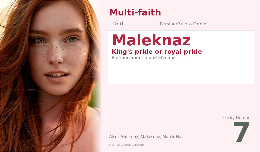 Maleknaz Name Meaning and Details