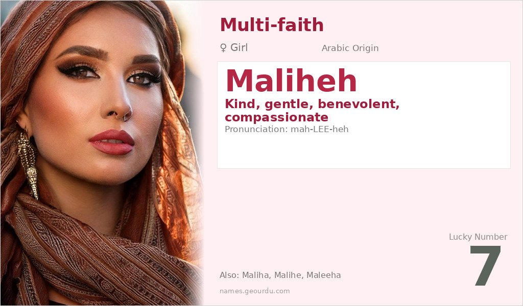 Maliheh Name Meaning and Details