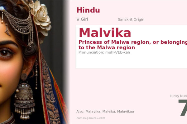Malvika Name Meaning — Sanskrit Origin, Girl Name & Details (2025)