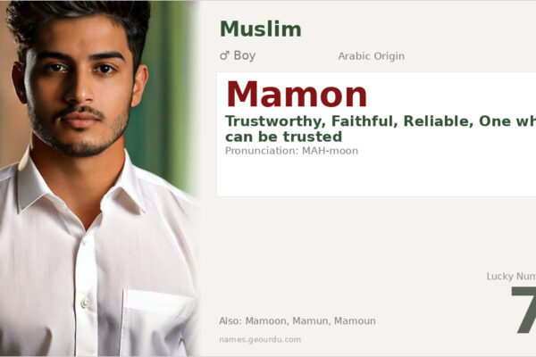 Mamon Name Meaning — Arabic Origin, Boy Name & Islamic Significance (2025)