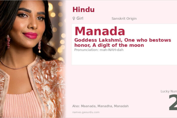Manada Name Meaning — Sanskrit Origin, Hindu Girl Name & Details (2025)