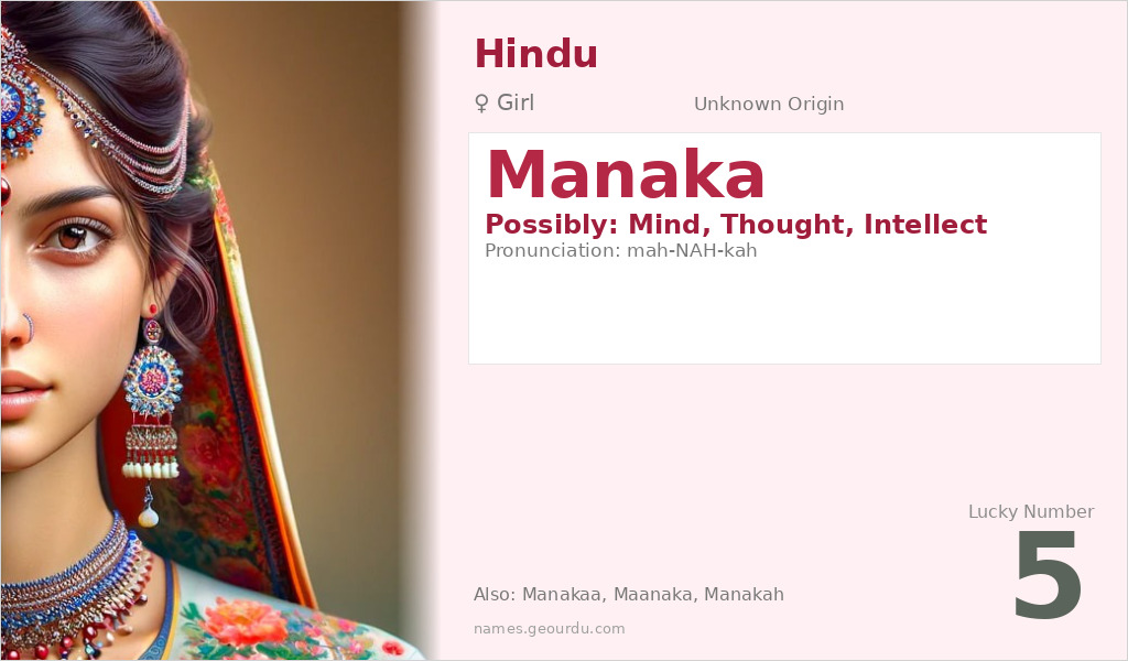 Manaka Name Meaning and Details