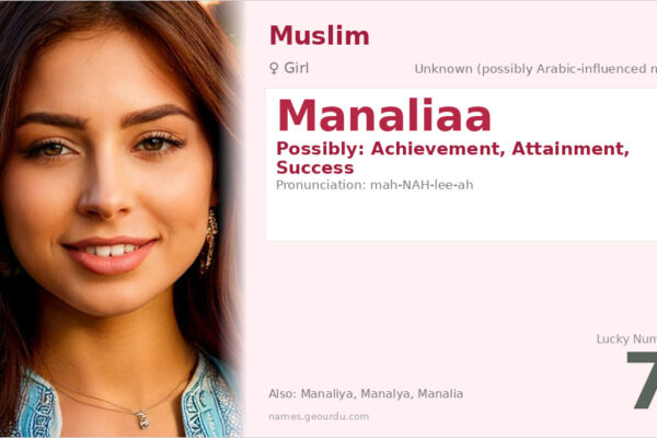 Manaliaa Name Meaning — Origin, Gender & Details (2025)
