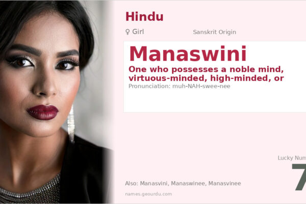 Manaswini Meaning — Sanskrit Origin, Girl Name & Details (2025)