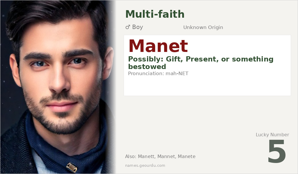 Manet Name Meaning and Details