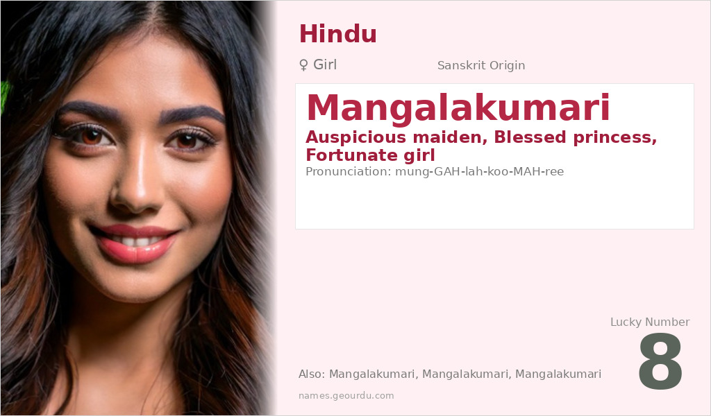 Mangalakumari Name Meaning and Details