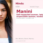 Manini Name Meaning and Details