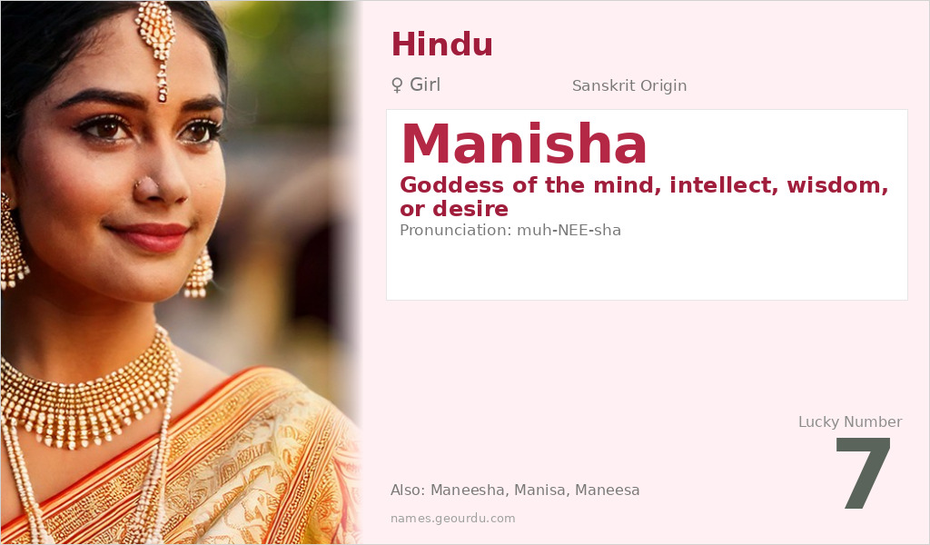 Manisha Name Meaning and Details