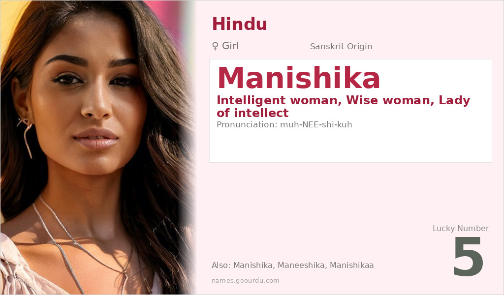 Manishika Name Meaning and Details