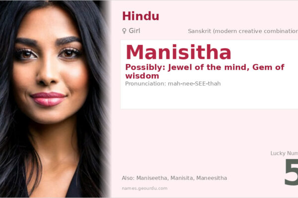 Manisitha Name Meaning — Origin, Gender & Details (2025)