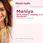 Maniya Name Meaning and Details