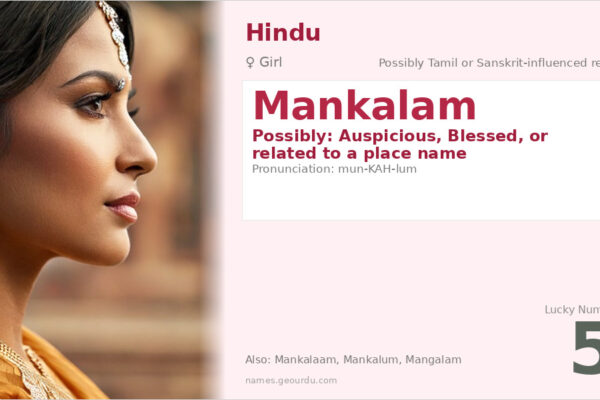 Mankalam Name Meaning — Origin, Gender & Details (2025)