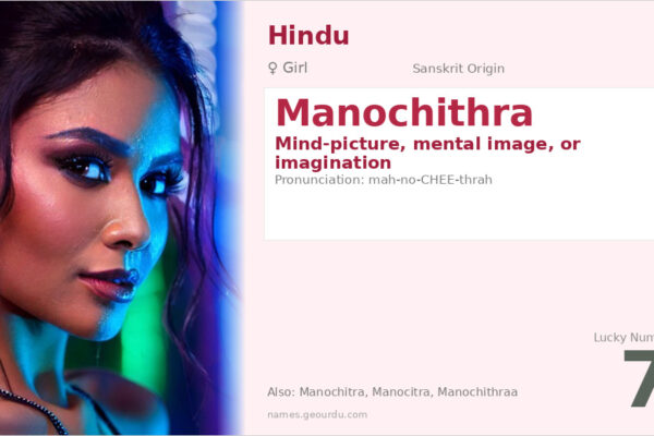 Manochithra Name Meaning — Sanskrit Origin, Girl Name & Details (2025)
