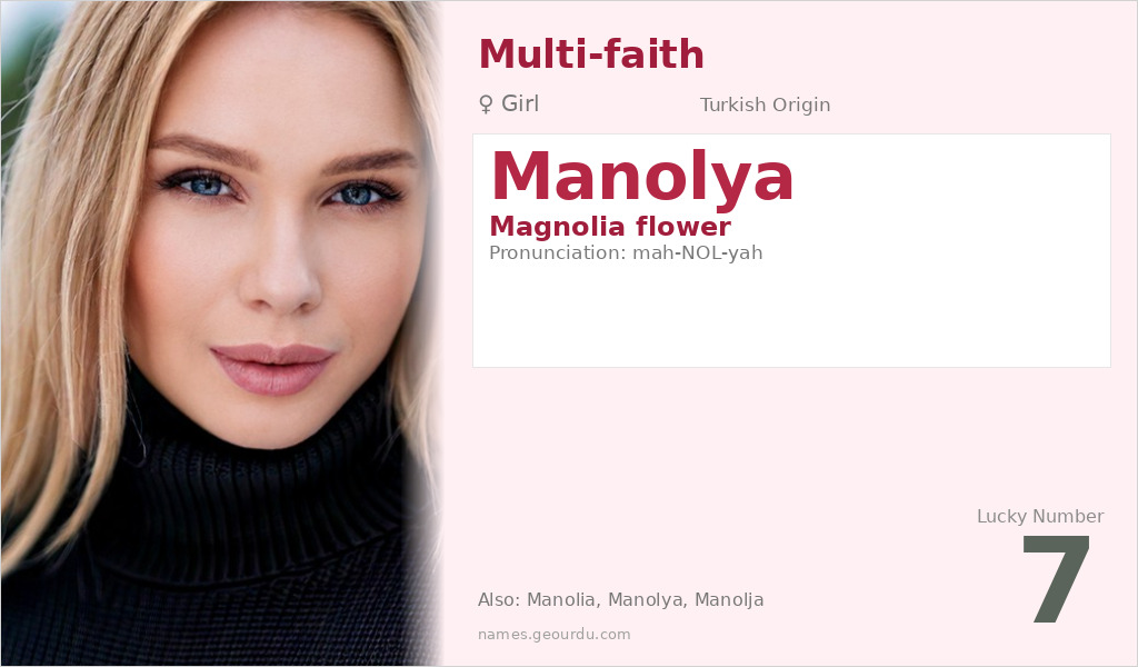 Manolya Name Meaning and Details
