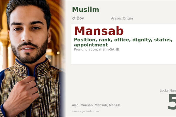 Mansab Name Meaning — Arabic Origin, Boy & Details (2025)