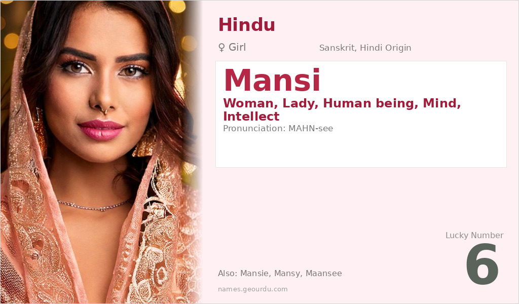 Mansi Name Meaning and Details