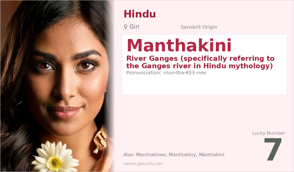 Manthakini Name Meaning and Details