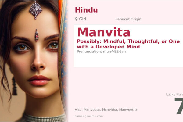 Manvita Name Meaning — Origin, Gender & Details (2025)