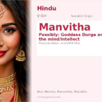 Manvitha Name Meaning and Details