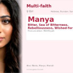 Manya Name Meaning and Details