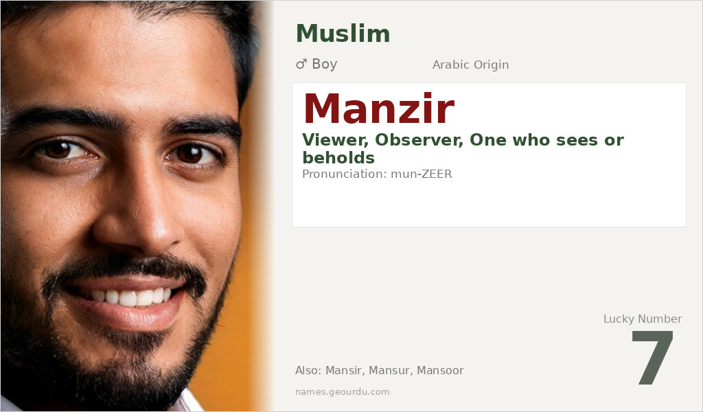Manzir Name Meaning and Details