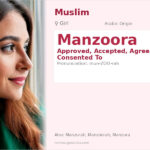 Manzoora Name Meaning and Details