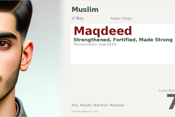 Maqdeed Name Meaning — Arabic Origin, Boy Name & Details (2025)
