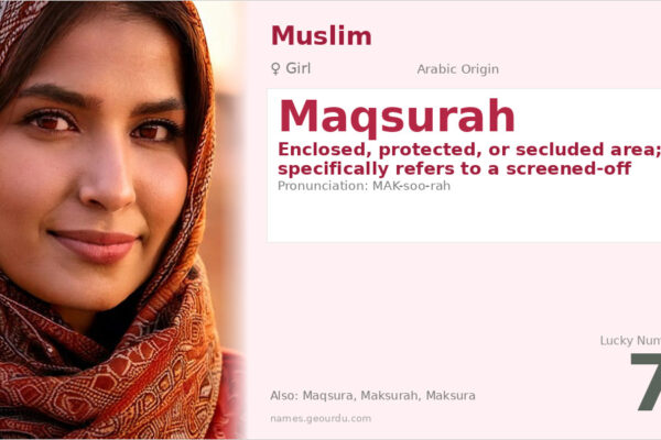 Maqsurah Name Meaning — Arabic Origin, Girl Name & Details (2025)