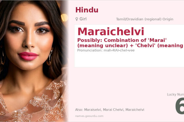 Maraichelvi Name Meaning — Origin, Gender & Details (2025)