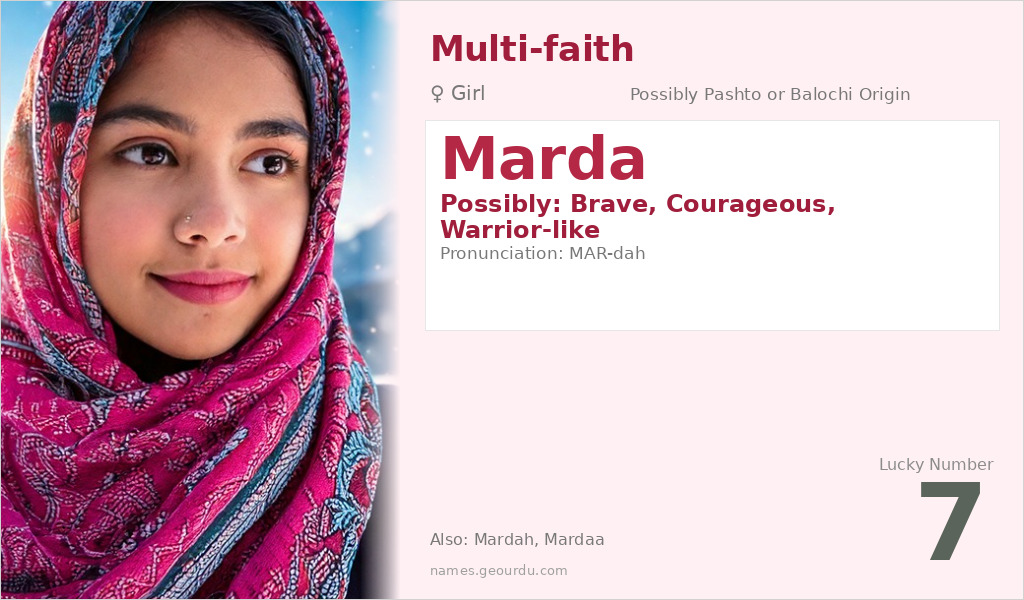 Marda Name Meaning and Details