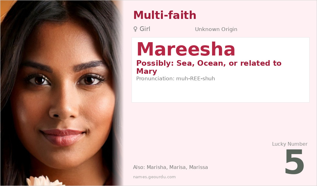 Mareesha Name Meaning and Details