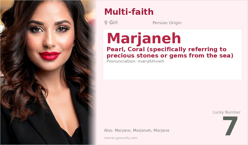 Marjaneh Name Meaning and Details