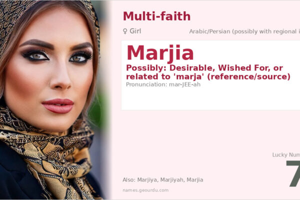 Marjia Name Meaning — Origin, Gender & Details (2025)