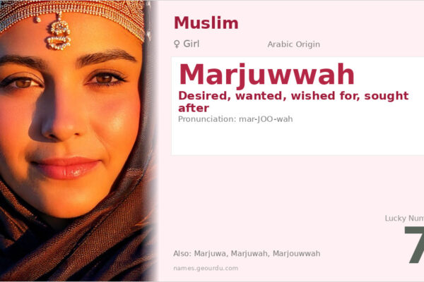 Marjuwwah Name Meaning — Arabic Origin, Girl Name & Details (2025)