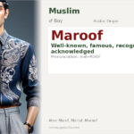 Maroof Name Meaning and Details