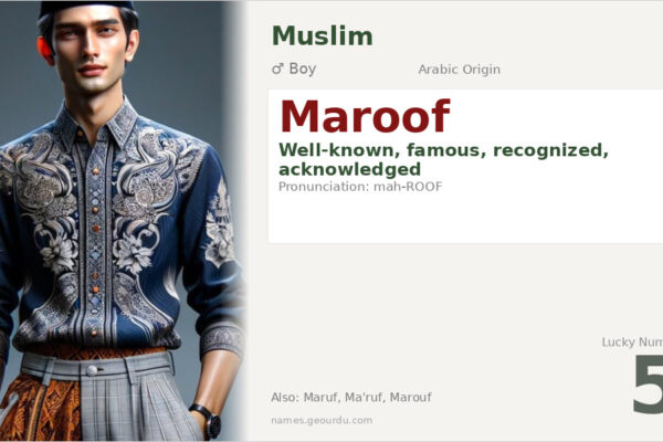 Maroof Name Meaning — Arabic Origin, Boy Name & Details (2025)