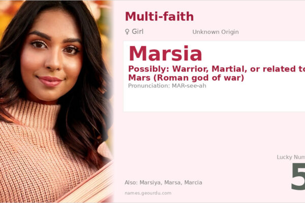 Marsia Name Meaning — Origin, Gender & Details (2025)