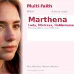 Marthena Name Meaning and Details