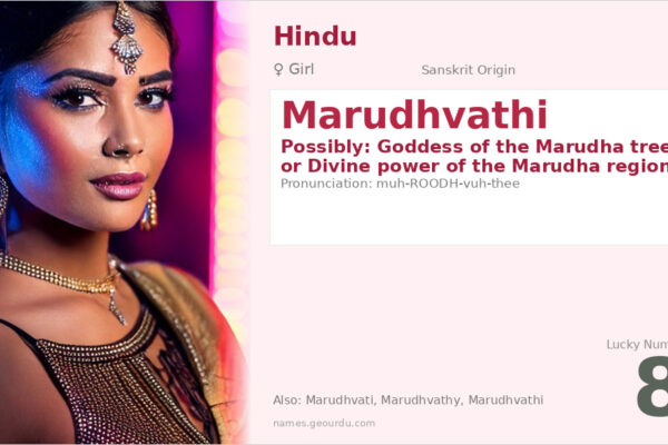 Marudhvathi Name Meaning — Origin, Gender & Details (2025)