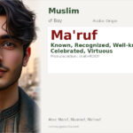 Ma'ruf Name Meaning and Details