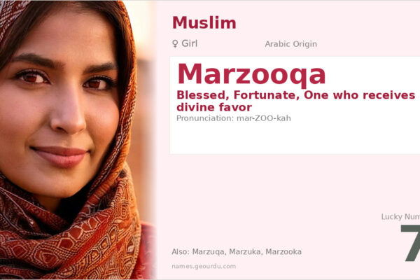 Marzooqa Name Meaning — Arabic Origin, Girl Name & Details (2025)