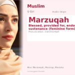 Marzuqah Name Meaning and Details