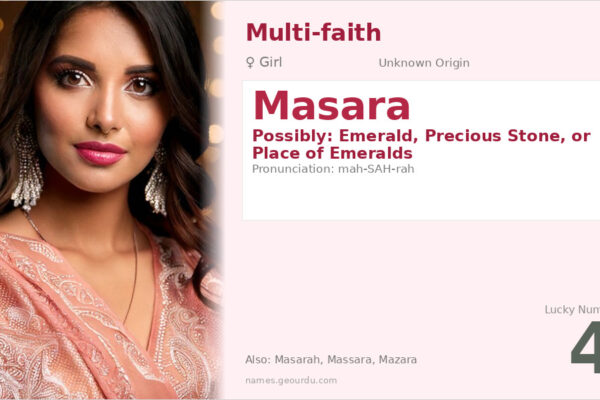 Masara Name Meaning — Origin, Gender & Details (2025)