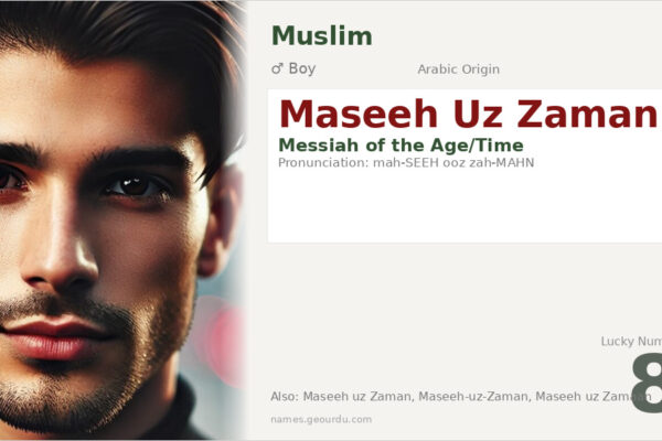 Maseeh Uz Zaman Meaning — Origin, Gender & Details (2025)