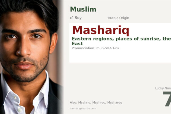 Mashariq Name Meaning — Arabic Origin, Boy Name & Details (2025)