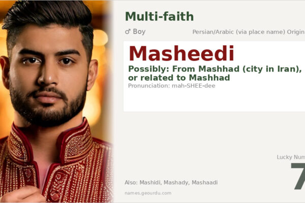 Masheedi Name Meaning — Origin, Gender & Details (2025)