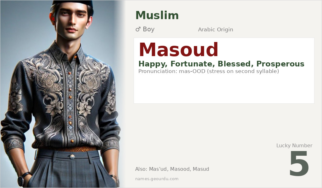 Masoud Name Meaning and Details