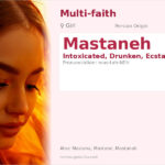 Mastaneh Name Meaning and Details